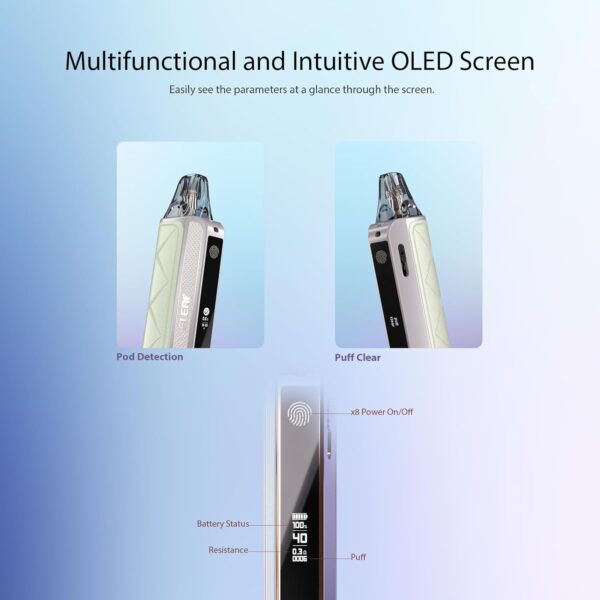 Eleaf iCita Kit Pod System 40W Touchscreen Vape Rose Gold-3