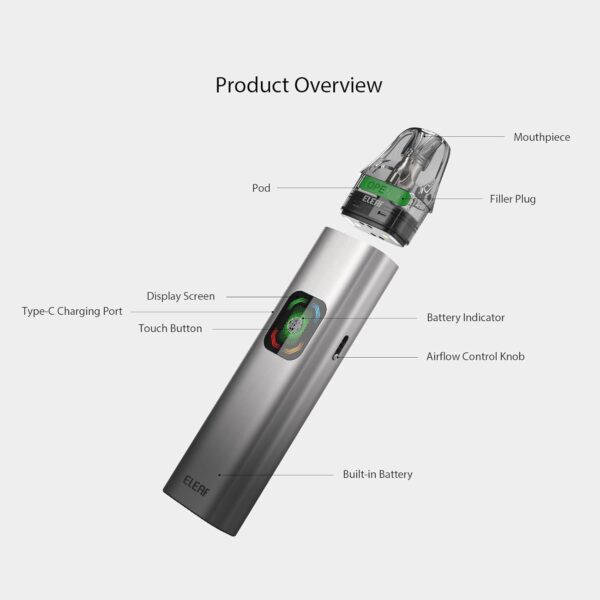 Eleaf iCita SE Pod Kit 1400mAh Adjustable Airflow Fast-5