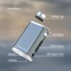 Eleaf iStick Pico Plus 75W Silver Box Mod Battery Holder-3