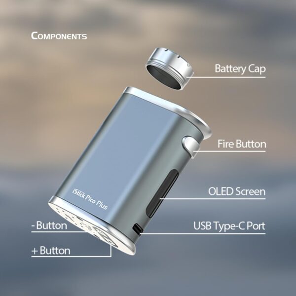 Eleaf iStick Pico Plus 75W Silver Box Mod Battery Holder-3