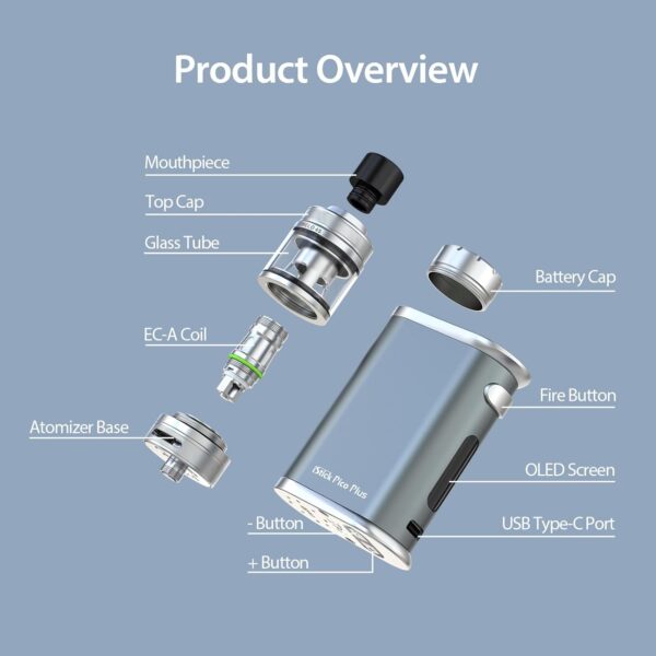 Eleaf iStick Pico Plus E-Cigarette Kit 75W 4ml Tank Black-4