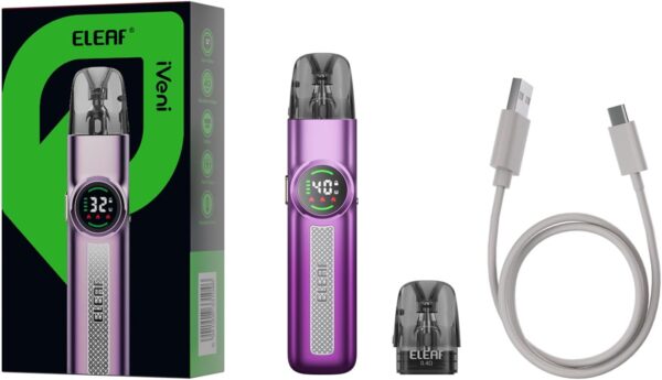 Eleaf iVeni Pod Kit 1100mAh Adjustable Vape Color Screen-10