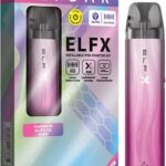 ELF Bar ELFX Pod System 1000mAh Compact Vape Silver Pink-0