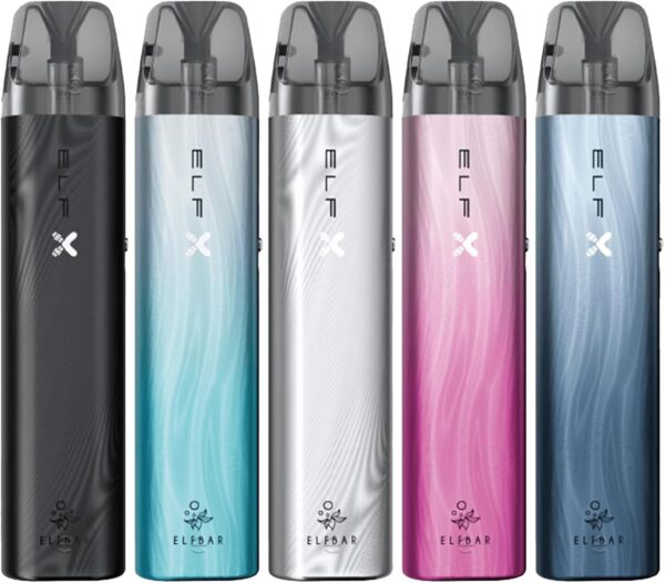 ELF Bar ELFX Pod System 1000mAh 2ml Silver Vape Kit-2