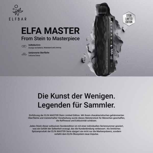 ELFBAR ELFA MASTER Limited Edition Electric Cigarette 850mAh-1