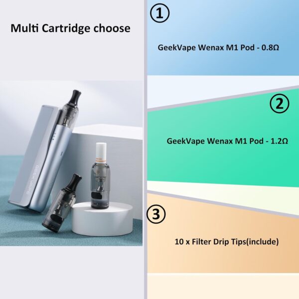 GeekVape Wenax M Starter Kit Compact Design 2500mAh Power-3