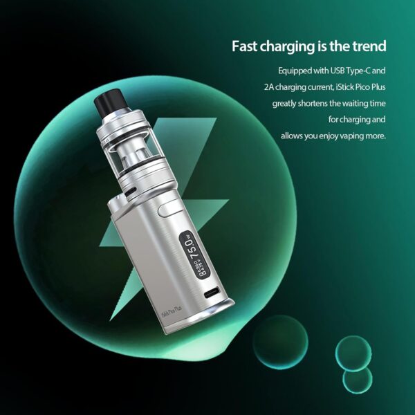 Eleaf iStick Pico Plus E-Cigarette Kit 75W 4ml Tank Gray-3