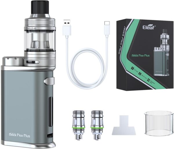 Eleaf iStick Pico Plus E-Cigarette Kit 75W 4ml Tank Gray-0