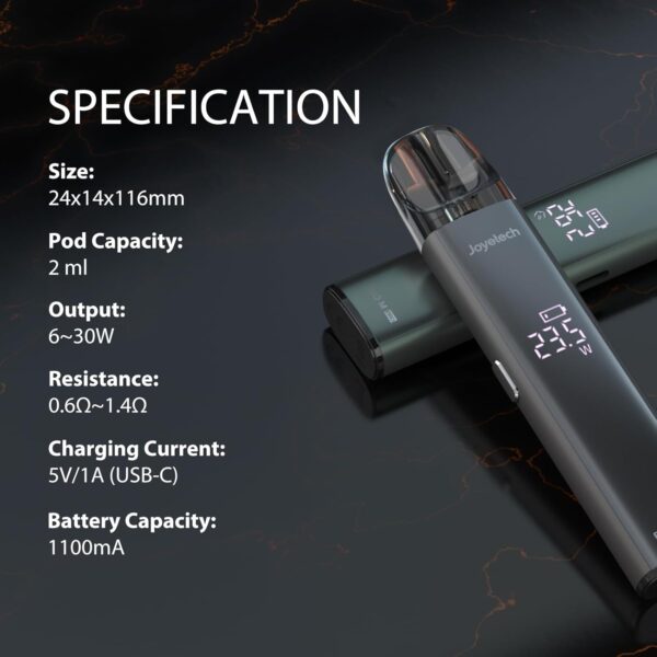 Joyetech Evio M Pro Kit 1100mAh Pod System LED Display-6