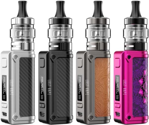 Lost Vape Thelema Mini 45W Vape Kit Carbon Silver 1500mAh-1