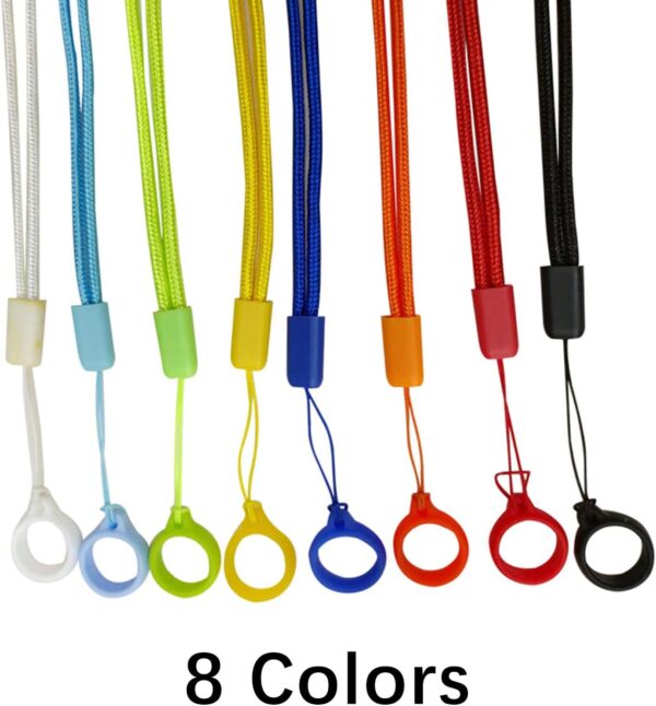 XFYKSTT Lanyard Keychain 8 Pack Anti Drop Silicone Ring-2