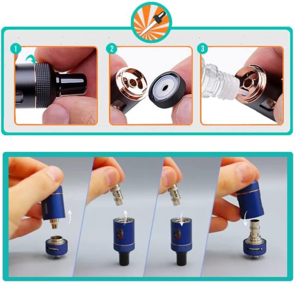 Vaptio COSMO2 Vape Kit Pink Rechargeable Adjustable Power-6