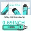 Smok Nord GT Pod System 80W 2500mAh Vape Kit Cyan-Black-3