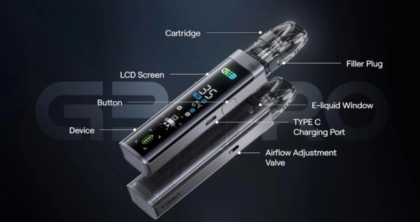 Uwell Caliburn G3 PRO Rose Gold Pod System 1000mAh-6