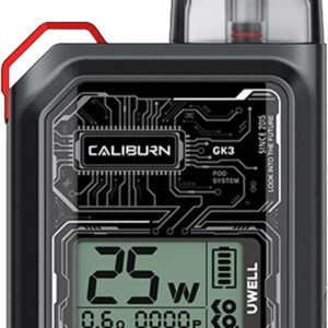 Uwell Caliburn GK3 Pod System 900mAh Black E-Cigarette-0