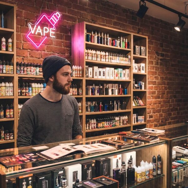 VAPE Neon Sign LED Wall Decor USB Dimmable for Shops Office-4