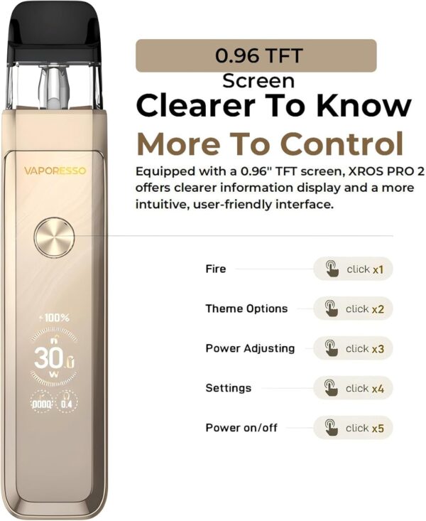 Vaporesso XROS Pro 2 Pod Kit 2000mAh Battery 0.4ohm Mesh-1