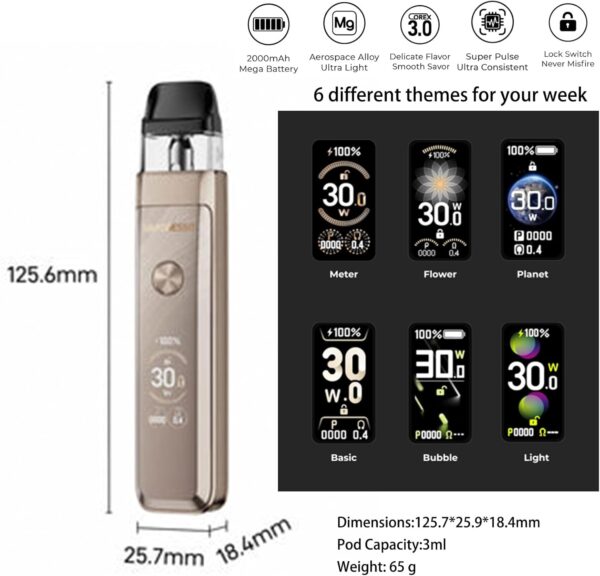 Vaporesso XROS Pro 2 Pod Kit 2000mAh Battery 0.4ohm Mesh-4