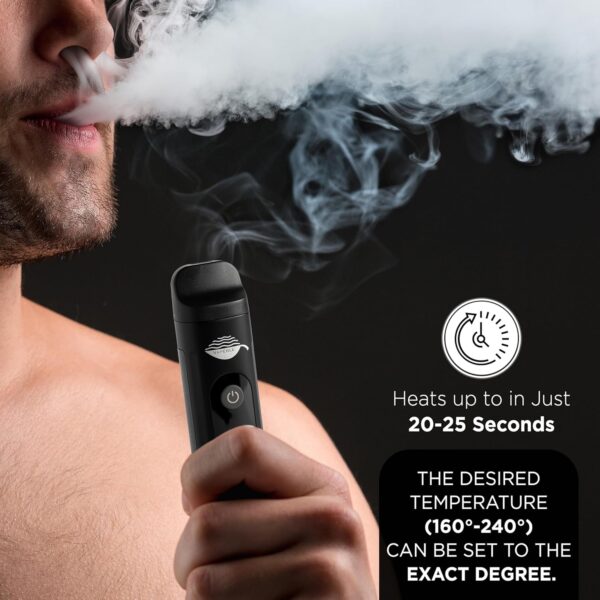 Vaporizer Tåge V2 Compact Dry Herb Vaporizer OLED Screen-4