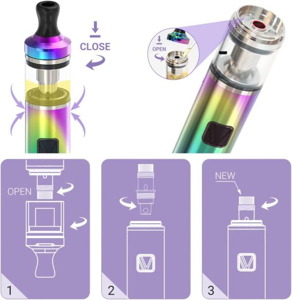 VAPTIO Nano Kit Vape Pen 900mAh Battery 30W Electronic-2