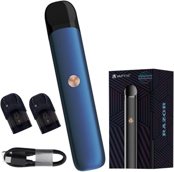 VAPTIO Razor Kit Vape Pen 550mAh Electronic Cigarette Blue-0