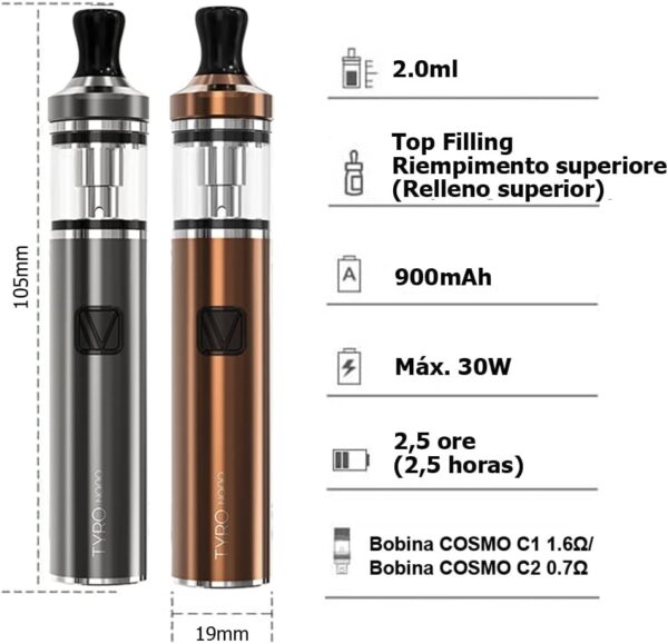 VAPTIO Tyro Nano Kit Vape Pen 900mAh 30W Electronic-5