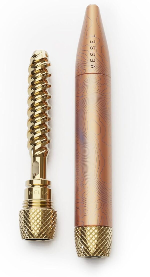 Vessel One Hitter Helix Brass Double Spiral Filter Cooling-1