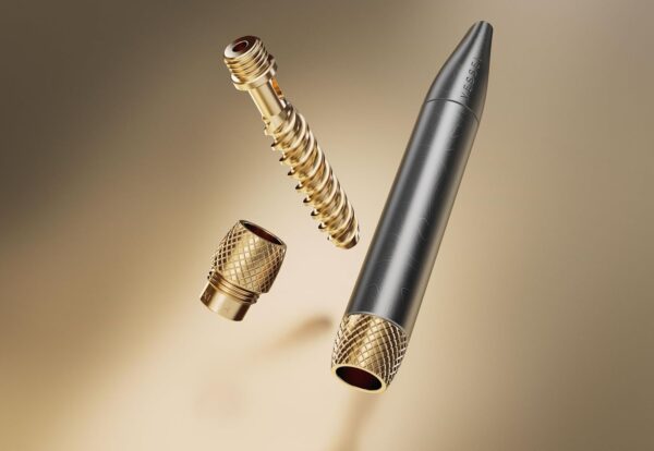 Vessel One Hitter Helix Brass Double Spiral Filter Cooling-6