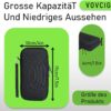 VOVCIG Vape Case 9 Compartment Odor Proof Storage Bag Black-5