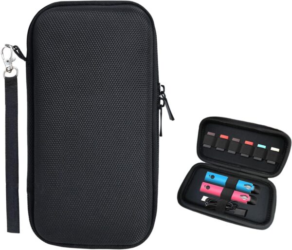 VOVCIG Vape Case 9 Compartment Odor Proof Storage Bag Black-0